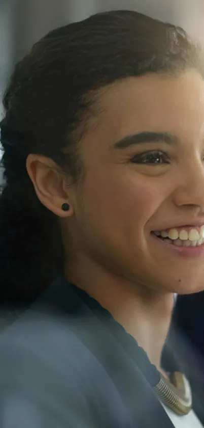 Femme sourire tableau