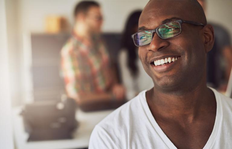 Homme sourire