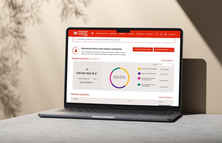 Ordinateur avec écran de l'espace entreprise